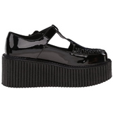Glnzend CREEPER-214 Plateau Creepers Schuhe Damen