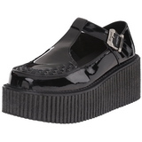 Glnzend CREEPER-214 Plateau Creepers Schuhe Damen
