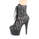 Glitter 18 cm ADORE-1020SPLAT Exotic pole dance ankle boots