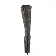 Glitter 20 cm FLAMINGO-2020MG schnürstiefel high heels - extreme plateaustiefel