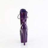 Glitter plateauboots damen 18 cm lila boots high heels