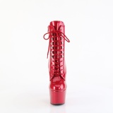 Glitter plateauboots damen 18 cm pink boots high heels