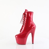 Glitter plateauboots damen 18 cm pink boots high heels
