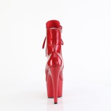 Glitter plateauboots damen 18 cm rote boots high heels