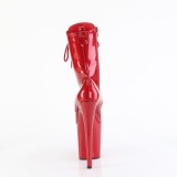 Glitter plateauboots damen 20 cm rote boots high heels