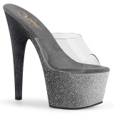 Glitter platform 18 cm ADORE-701OMBRE Exotic stripper high heel mules