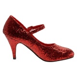 Glitzernde pumps 8 cm GLINDA-50G cosplay mary jane pumps prinzessin schuhe