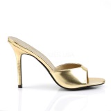 Gold 10 cm CLASSIQUE-01 damen pantoletten schuhe