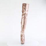 Gold 15 cm DELIGHT-3000HWR Hologramm poledance overkneestiefel