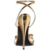 Gold 15 cm DOMINA-108 fetisch high heels schuhe