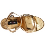 Gold 15 cm DOMINA-108 high heels für männer