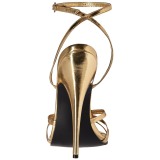 Gold 15 cm Devious DOMINA-108 Sandaletten mit high heels