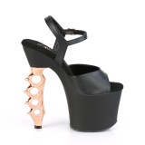 Gold 18 cm IRONGRIP-709 Schlagring plateauschuhe high heels