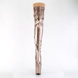 Gold 20 cm FLAMINGO-3000HWR Hologramm poledance overkneestiefel