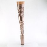 Gold 20 cm FLAMINGO-3000HWR Hologramm poledance overkneestiefel