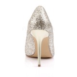 Gold Glitter 10 cm CLASSIQUE-20 spitze pumps mit stiletto absatz