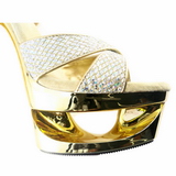 Gold Glitter 16,5 cm Pleaser ECLIPSE-619G High Heels Stilettos