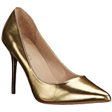 Gold Matt 10 cm CLASSIQUE-20 High Heels Pumps für Männer