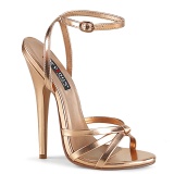 Gold Rose 15 cm Devious DOMINA-108 Sandaletten mit high heels