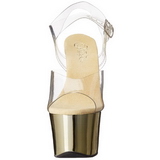 Gold Transparent 18 cm SKY-308 Plateau High Heels