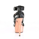 Gold chrome plateau 15 cm DELIGHT-658 pleaser high heels