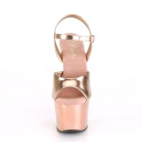 Gold chrome plateau 18 cm SKY-309TTG pleaser high heels