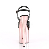 Gold chrome plateau 20 cm FLAMINGO-809 pleaser high heels