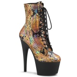 Gold schlangenmuster 18 cm ADORE-1020SP exotic pole dance stiefeletten