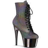 Grau chrome 18 cm ADORE-1020HFN exotic pole dance stiefeletten