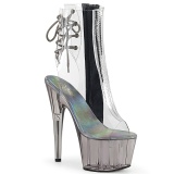 Grau transparent 18 cm ADORE-1018CT exotic pole dance stiefeletten