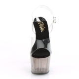 Grau transparent 18 cm ADORE-708T exotic pole dance schuhe