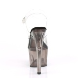 Grau transparent 18 cm ADORE-708T exotic pole dance schuhe