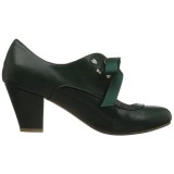 Grün 6,5 cm WIGGLE-32 retro vintage maryjane pumps mit blockabsatz