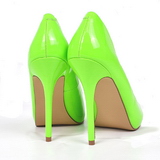 Grün Neon 13 cm AMUSE-20 spitze pumps mit stiletto absatz