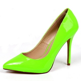 Grün Neon 13 cm AMUSE-20 spitze pumps mit stiletto absatz