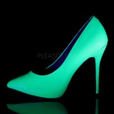 Grün Neon 13 cm AMUSE-20 spitze pumps mit stiletto absatz