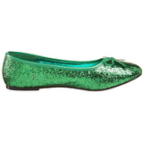 Grün STAR-16G glitter flache ballerinas damen schuhe