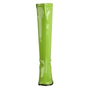 Grüne lackstiefel 7,5 cm GOGO-300 High Heels Damenstiefel für Männer