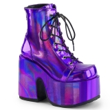 Hologram 13 cm DEMONIA CAMEL-203 chunky goth ankle boots