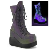 Hologram 13 cm VOID-118 demonia knee boots wedges platform