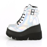 Hologramm 11,5 cm SHAKER-52 plateau stiefeletten - cyberpunk stiefeletten