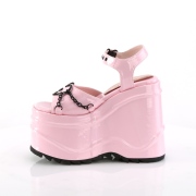 Hologramm 15 cm DemoniaCult WAVE-09 lolita plateau wedge sandaletten