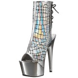 Hologramm 18 cm ADORE-1018HG damen stiefeletten mit plateausohle