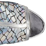 Hologramm 18 cm ADORE-1018HG damen stiefeletten mit plateausohle