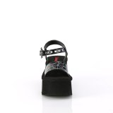 Hologramm 6,5 cm DemoniaCult FUNN-10 emo lolita plateau wedge sandaletten