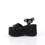 Hologramm 6,5 cm DemoniaCult FUNN-10 emo lolita plateau wedge sandaletten