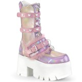 Hologramm 9 cm ASHES-120 plateau stiefel - cyberpunk stiefel chunky heels