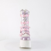Hologramm 9 cm ASHES-120 plateau stiefel - cyberpunk stiefel chunky heels