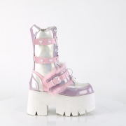 Hologramm 9 cm ASHES-120 plateau stiefel - cyberpunk stiefel chunky heels