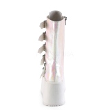 Hologramm 9 cm DAMNED-225 plateau damenstiefel mit schnalle